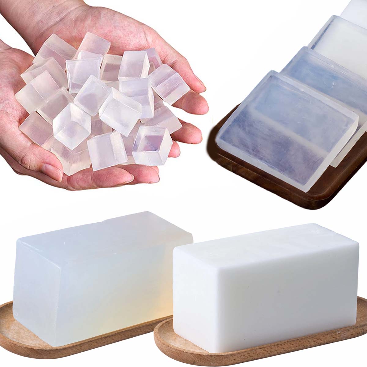 Soap Making Glycerin Base - 1000g base de sabão de glicerina