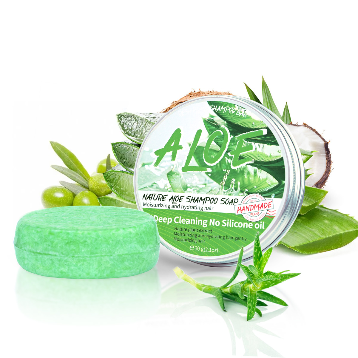 Soap Making Glycerin Base - Barra de shampoo de aloe orgânico,